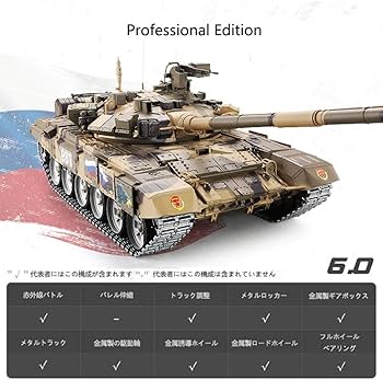 Amazon.co.jp: 戦車 ラジコン最新バージョンTK7.0システム1/16レシオ